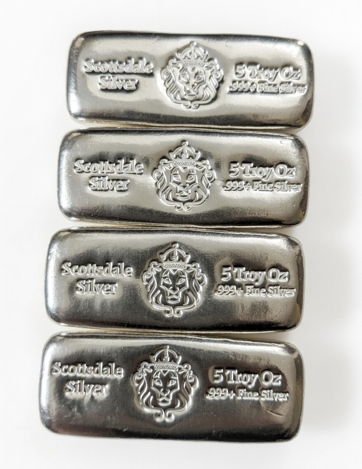5oz Scottsdale Mint Bullion Bars